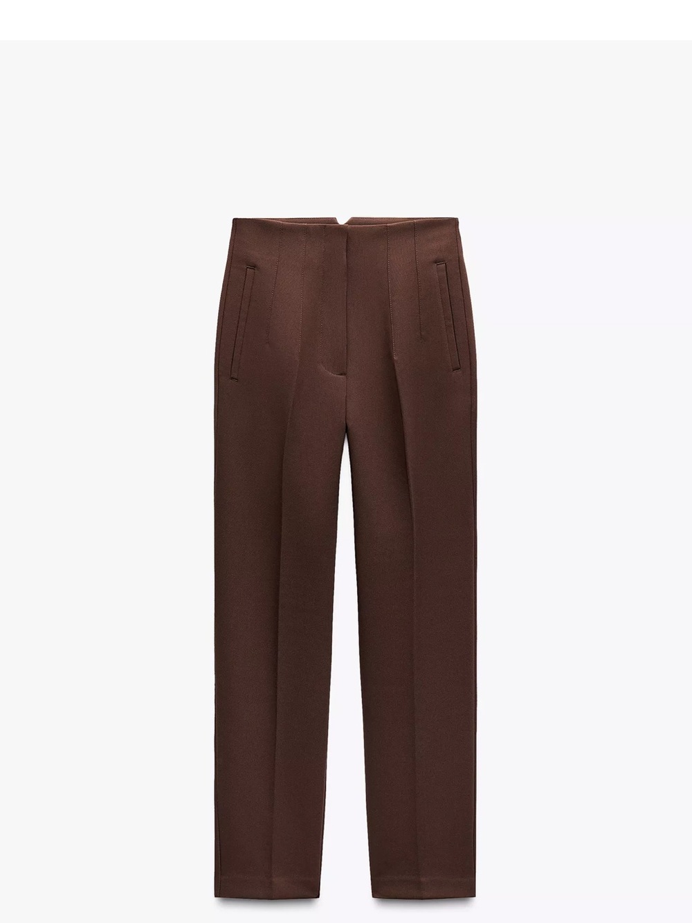 Zara Brown Tailored Women's Trousers
